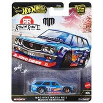 Hot Wheels Premium Ronin Run II Modeliukas Mad Mike Mazda RX-3 Wagon/Remorque Blue (yra Sandėlyje)