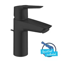 Grohe QuickFix Start – praustuvo maišytuvas su išleidimo vožtuvu, juodas matinis 242092432