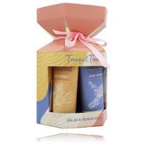 The Indulgent Bathing Co. Tranquil Treats Set rinkinys kūnui (50 ml. dušo gelis + 50 ml. kūno losjonas + kempinė) - 1 vnt.