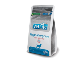 Farmina Vet Life Hypoallergenic Visavertis dietinis šunų ėdalas sukurtas siekiant sumažinti maisto netoleravimą su kiauliena ir bulvėm 12 kg
