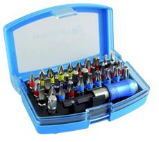 Antgaliukų 1/4 (6,3mm) komplektas S2 plieno / 32dalių