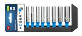 Ilgų galvučių komplektas 1/4" 6k. CrV / 8dalių, 5,5-13mm HOEGERT HT1A886