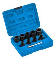 Galvučių sugadintiems varžtams komplektas 3/8 / 10-19mm / HOEGERT HT8G401