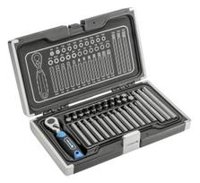 HOGERT antgalių komplektas (TORX, HEX, SPLINE) su terkšle / 37vnt., HT1R466