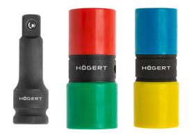 Smūginės galvutės, dvipusės su apsauga 1/2" 6k. / 17-19-21-22mm, HOGER HT4R006