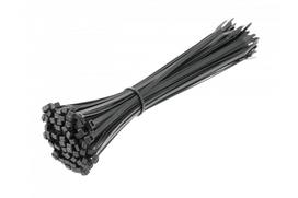 Tvirtinimo dirželiai 3,6x140mm nylon, juodi 100vnt