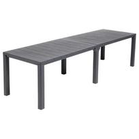 Sodo stalas Julie Double Table KETER 29210662939 pilkas, 2 konfigūracijos