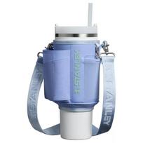 Nešiojimo dėklas termo puodeliui su šiaudeliu Stanley® 2813090015 1,18L hortenzijos mėlynas