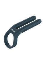 Vibruojantis penio žiedas Fushion Vibrating Couple Ring, juodas