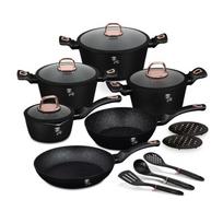 15 dalių puodų rinkinys Berlinger Haus BH-8234 Black Rose