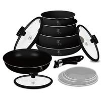 12 dalių puodų rinkinys Berlinger Haus BH-8248 Matte Black