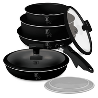 9 dalių puodų rinkinys Berlinger Haus BH-8257 Matte Black