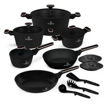 15 dalių puodų rinkinys Berlinger Haus BH-8363 Black Rose