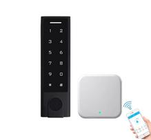 Praėjimo kontrolės klaviatūra IP66 Bluetooth TTLock juoda + WiFi valdiklis