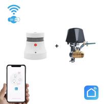 Išmanaus dūmų nuotėkio jutiklio ir valdiklio komplektas Wi-Fi SmartHome