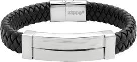Zippo APYRANKĖ IŠ PLIENO IR PINTOS ODOS ZIPPO 22 CM
