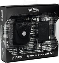 Zippo Dovanų rinkinys Zippo 48460 žiebtuvėlis Jack Daniel's® ir odinis dėklas