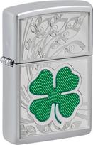 Zippo Žiebtuvėlis Zippo 24699 Clover High Polish Chrome Design