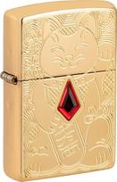 Zippo Žiebtuvėlis Zippo 49802 Armor™ Lucky Cat Design