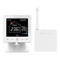 Išmanus, nešiojamas termostatas šildymo katilui arba termo pavaroms, Wi-Fi TUYA + RF