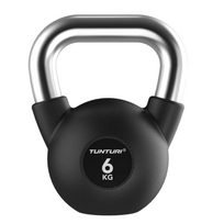 Gumuotas svarstis Tunturi Platinum Rubber Kettlebell 4–32 kg (Svoris: 6 kg)