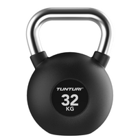 Gumuotas svarstis Tunturi Platinum Rubber Kettlebell 4–32 kg (Svoris: 32 kg)