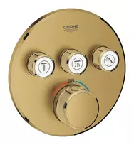 Grohe Grohtherm SmartControl – termostatinis dušo maišytuvas, montuojamas po sienoje, su 3 uždarymo vožtuvais, šlifuotas Cool Sunrise 29121GN0
