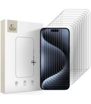 Apsauginiai grūdinti stiklai Apple iPhone 15 Pro Max telefonui "Tech-Protect Bundle 10-Pack"