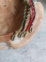 Macrame sruoga į plaukus