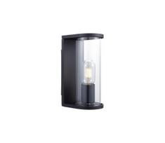 Lauko sieninis šviestuvas 1xE27/60W/230V IP44 juodas/dūminis stiklas