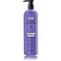 CHI Color Illuminate Shampoo Platinum Blonde geltonus tonus neutralizuojantis šampūnas - 739 ml.