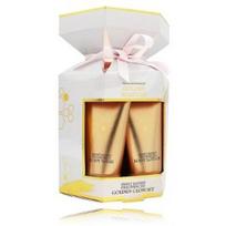 The Indulgent Bathing Co. Golden Boudoir rinkinys kūnui (50 ml. kūno prausiklis + 50 ml. kūno losjonas + kempinė) - 1 vnt.