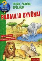 Pasaulio gyvūnai. Su lipdukais ir spalvinimo plakatu (nedideli viršelio defektai), Pasaulio gyvūnai. Su lipdukais ir spalvinimo plakatu (nedideli viršelio defektai)
