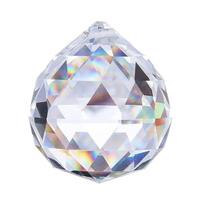 Pakabinamos lempos, „Crystalsuncatcher“ skaidraus stiklo krištolo rutulinė prizmė Feng shui lempos kabanti nuleidžiama liustra dalis (50 mm),