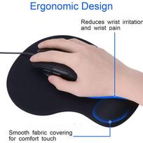 Ergonominis pelės kilimėlis su geliu, neslystantis