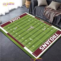 Individualus amerikietiško futbolo aikštės kilimas, kilimas svetainei, miegamojo dekoravimui, vaikų virtuvei, vonios kambariui neslystantis grindų kilimėlis Alfombra 40x60cm