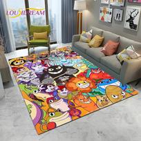 3D Cuphead Mugman Game Gamer HD Carpet Rug for Home Living Room Bedroom Sofa Doormat Decor,kids Play Area Rug Non-slip Floor Mat 40x60cm
