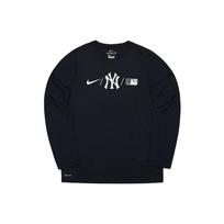 Nike Megztinis X MLB Bendradarbiavimas New York Yankees Raidės Logotipo Spaudinys Greitai Džiūstantis Ilgomis Rankovėmis Vaikams Viršutiniai Drabužiai Juodas 3Z3B7SAWA-NYY XL