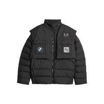 Puma Bmw Mms Garage Crew Jacket Logo Badge Racing Print Stand Collar Cotton Jacket Unisex Jacket Black 621012-01 S