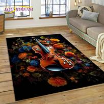 Dream Smuiko violončelės muzikos instrumentų kiliminis kilimėlis, skirtas namų svetainei, miegamojo sofos, durų kilimėlio dekoravimui, vaikų zonos kilimėlis, neslystantis grindų kilimėlis 40x60cm