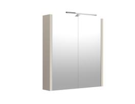 Veidrodinė spintelė su apšvietimu LED, JOY IP44, taupe, 60cm