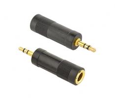 Garso adapteris Cablexpert A-6.35F-3.5M 6.35 mm (F) į 3.5 mm (M), Juodas