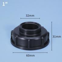 IBC Tank Adapter Tap Connector Replacement 1/2  3/4  1  Female Thread To S60X6 Valve Faucet Adapter Garden Irrigation Accessorie
