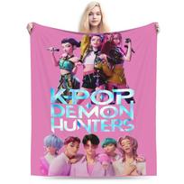 Zoey Kpop Demono Medžiotojai Flanelinis pledas Medžiotoja Nuostabus metamas pledas namams 125*100cm Pliušinis plonas pledas 75x100cm 30x40in