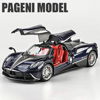 LYZRC 1:18 Pagani Huayra Dinastia Super Sportinio Automobilio Lydinio Modelis Automobilio Žaislas Die-cast Metalo Liejinys Garsas ir Šviesa Atgal Traukiamas Automobilio Žaislas Vaikų Transporto Priemonė mėlyna