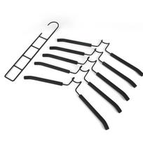 Vietą taupančios metalinės pakabos, 5 viename daugiasluoksnės itin tvirtos paltų ir megztinių pakabos, tinkamos bendrabučiui ir drabužių spintai drabužių laikymo stovai juoda