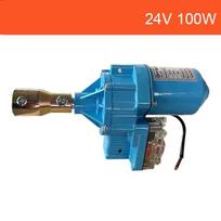 Elektrinis plėvelės vyniotuvas DC 24V Plėvelės ritinėlių mašina 100W/150W Elektrinė vyniojimo mašina Šiltnamio plėvelės vyniojimo mašina