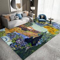 V-Vincentas van Gogas Impresionistinis Menas Grindų Kilimas Vaikų Kambarys Miegamasis Namų Dekoras Balkonas Neslystantis Durų Kilimėlis Svetainė Viešbutis 50X80CM
