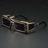 Square Punk Sunglass Men Vintage Luxury Steampunk Sunglasses Women Fashion Glasses Hombre