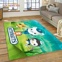 3D Animacinis The Octonauts Barnacles Plotas Kilimas, Kilimas Svetainei Miegamajam Sofai Durų Kilimėlis Dekoras, Vaikams Neslystantis Grindų Kilimėlis 40x60cm
